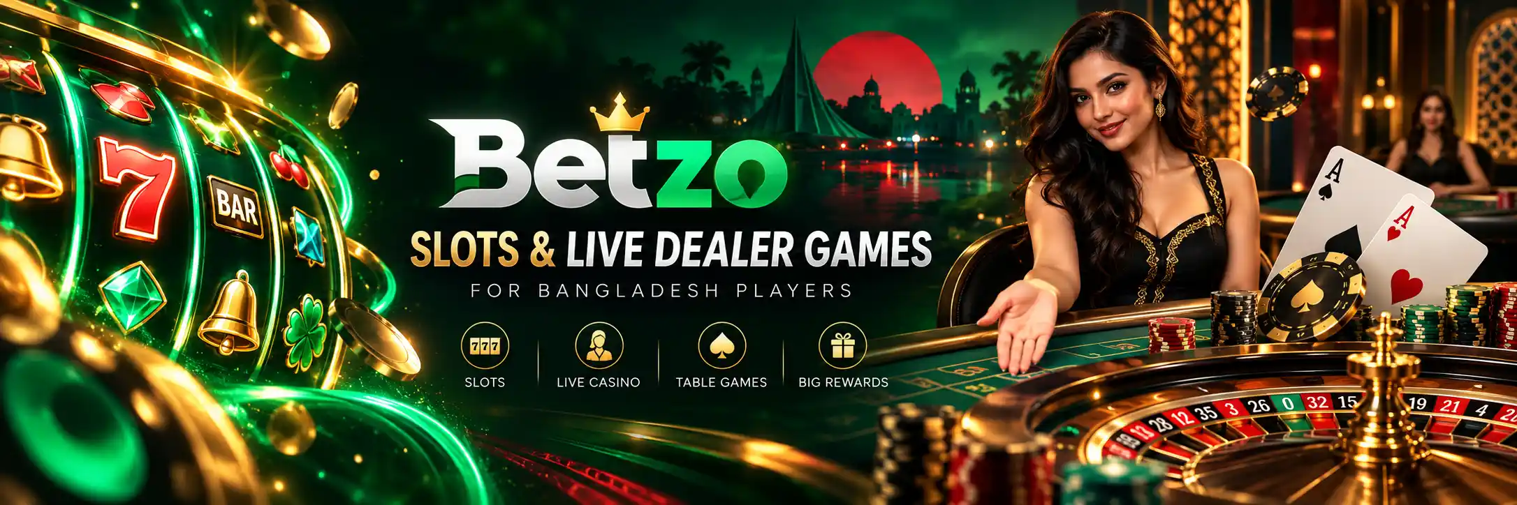 Betzo Casino slots and live dealer games for Bangladesh players